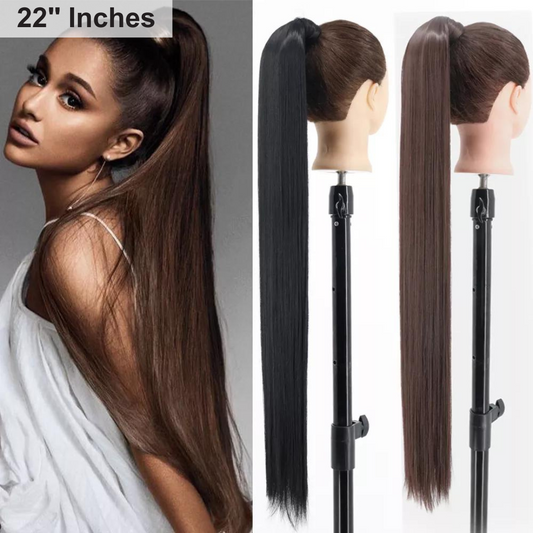 Synthetic Ponytail 22" Clip In Hair Extension