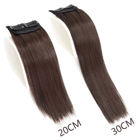 Synthetic Invisible Hair Pads Clip-In Hair Extensions For Thinning Hair (20cm | 8